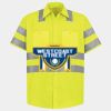 Men's High Visibility Safety Short Sleeve Work Shirt Thumbnail