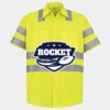 Men's High Visibility Safety Short Sleeve Work Shirt Thumbnail