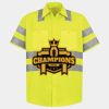 Men's High Visibility Safety Short Sleeve Work Shirt Thumbnail