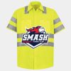 Men's High Visibility Safety Short Sleeve Work Shirt Thumbnail