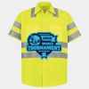 Men's High Visibility Safety Short Sleeve Work Shirt Thumbnail