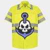 Men's High Visibility Safety Short Sleeve Work Shirt Thumbnail