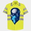 Men's High Visibility Safety Short Sleeve Work Shirt Thumbnail