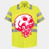 Men's High Visibility Safety Short Sleeve Work Shirt Thumbnail