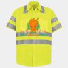 Men's High Visibility Safety Short Sleeve Work Shirt Thumbnail