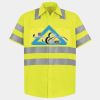Men's High Visibility Safety Short Sleeve Work Shirt Thumbnail