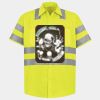 Men's High Visibility Safety Short Sleeve Work Shirt Thumbnail