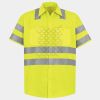 Men's High Visibility Safety Short Sleeve Work Shirt Thumbnail