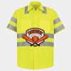 Men's High Visibility Safety Short Sleeve Work Shirt Thumbnail