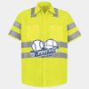 Men's High Visibility Safety Short Sleeve Work Shirt Thumbnail