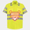 Men's High Visibility Safety Short Sleeve Work Shirt Thumbnail