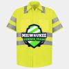 Men's High Visibility Safety Short Sleeve Work Shirt Thumbnail