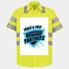 Men's High Visibility Safety Short Sleeve Work Shirt Thumbnail