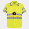 Men's High Visibility Safety Short Sleeve Work Shirt Thumbnail