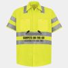 Men's High Visibility Safety Short Sleeve Work Shirt Thumbnail
