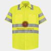Men's High Visibility Safety Short Sleeve Work Shirt Thumbnail