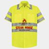 Men's High Visibility Safety Short Sleeve Work Shirt Thumbnail