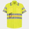 Men's High Visibility Safety Short Sleeve Work Shirt Thumbnail