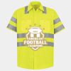 Men's High Visibility Safety Short Sleeve Work Shirt Thumbnail