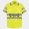 Men's High Visibility Safety Short Sleeve Work Shirt Thumbnail