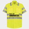 Men's High Visibility Safety Short Sleeve Work Shirt Thumbnail