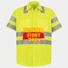 Men's High Visibility Safety Short Sleeve Work Shirt Thumbnail