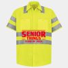 Men's High Visibility Safety Short Sleeve Work Shirt Thumbnail