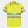 Men's High Visibility Safety Short Sleeve Work Shirt Thumbnail