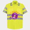 Men's High Visibility Safety Short Sleeve Work Shirt Thumbnail