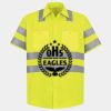 Men's High Visibility Safety Short Sleeve Work Shirt Thumbnail