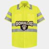 Men's High Visibility Safety Short Sleeve Work Shirt Thumbnail