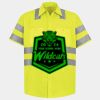 Men's High Visibility Safety Short Sleeve Work Shirt Thumbnail