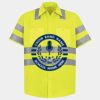 Men's High Visibility Safety Short Sleeve Work Shirt Thumbnail