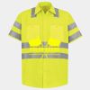 Men's High Visibility Safety Short Sleeve Work Shirt Thumbnail