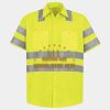 Men's High Visibility Safety Short Sleeve Work Shirt Thumbnail