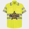 Men's High Visibility Safety Short Sleeve Work Shirt Thumbnail