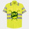 Men's High Visibility Safety Short Sleeve Work Shirt Thumbnail