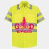 Men's High Visibility Safety Short Sleeve Work Shirt Thumbnail