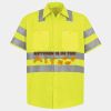 Men's High Visibility Safety Short Sleeve Work Shirt Thumbnail