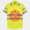 Men's High Visibility Safety Short Sleeve Work Shirt Thumbnail