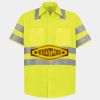 Men's High Visibility Safety Short Sleeve Work Shirt Thumbnail