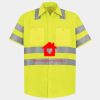Men's High Visibility Safety Short Sleeve Work Shirt Thumbnail