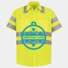 Men's High Visibility Safety Short Sleeve Work Shirt Thumbnail