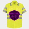 Men's High Visibility Safety Short Sleeve Work Shirt Thumbnail
