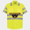 Men's High Visibility Safety Short Sleeve Work Shirt Thumbnail