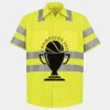 Men's High Visibility Safety Short Sleeve Work Shirt Thumbnail