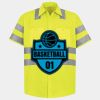 Men's High Visibility Safety Short Sleeve Work Shirt Thumbnail