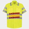 Men's High Visibility Safety Short Sleeve Work Shirt Thumbnail