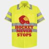 Men's High Visibility Safety Short Sleeve Work Shirt Thumbnail