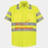 Men's High Visibility Safety Short Sleeve Work Shirt Thumbnail